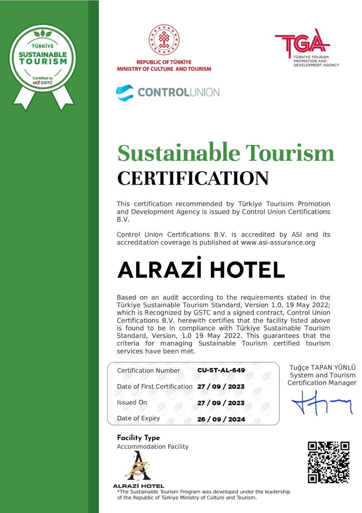 Alrazi Hotel Florya Istambul Exterior foto